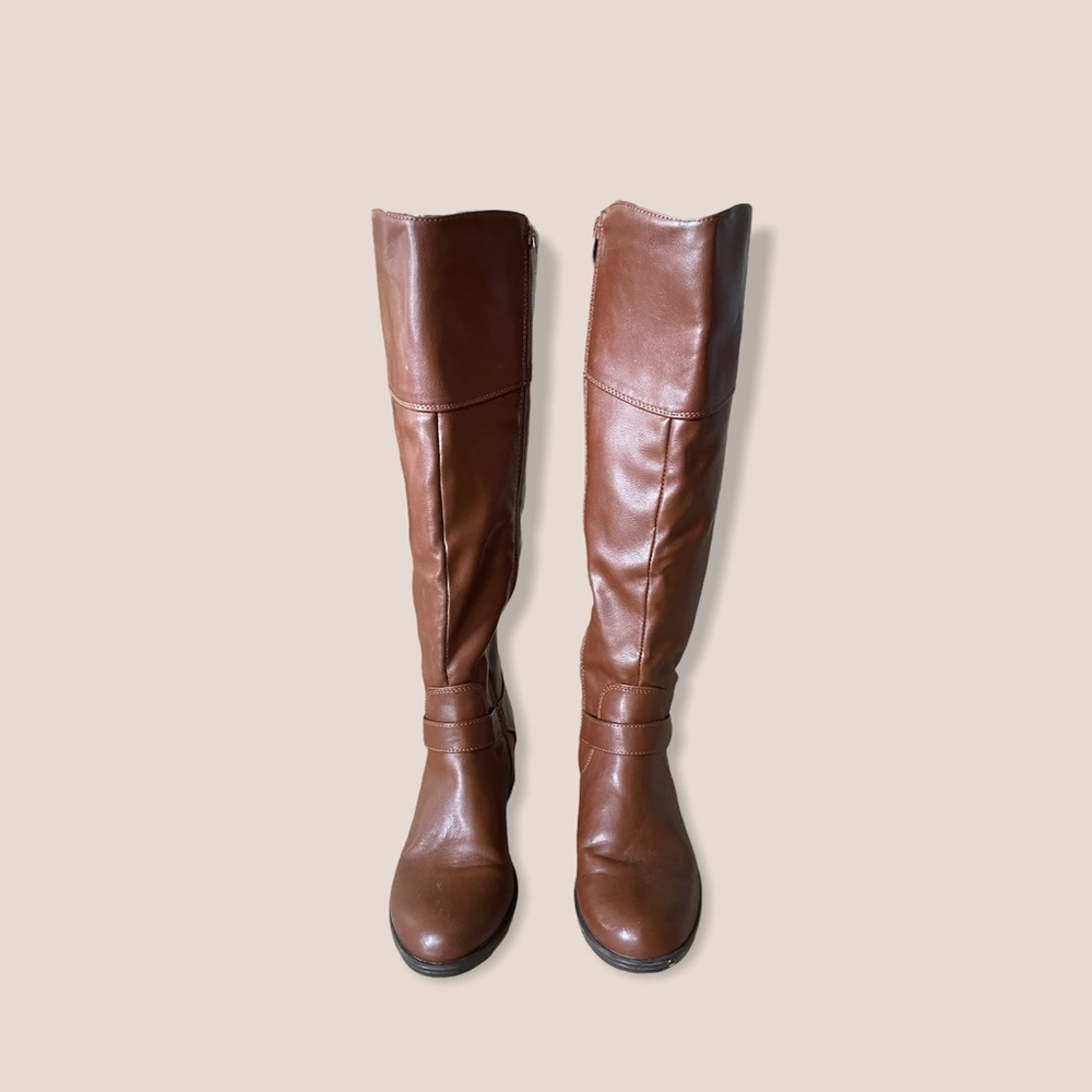 Alfani Fidoe Almond Toe Riding Boots 5.5 Brown